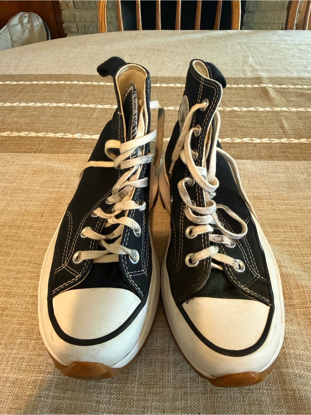 Converse Women’s Black High-Top Platform Chuck Taylor Sneakers - Picture 2 of 4